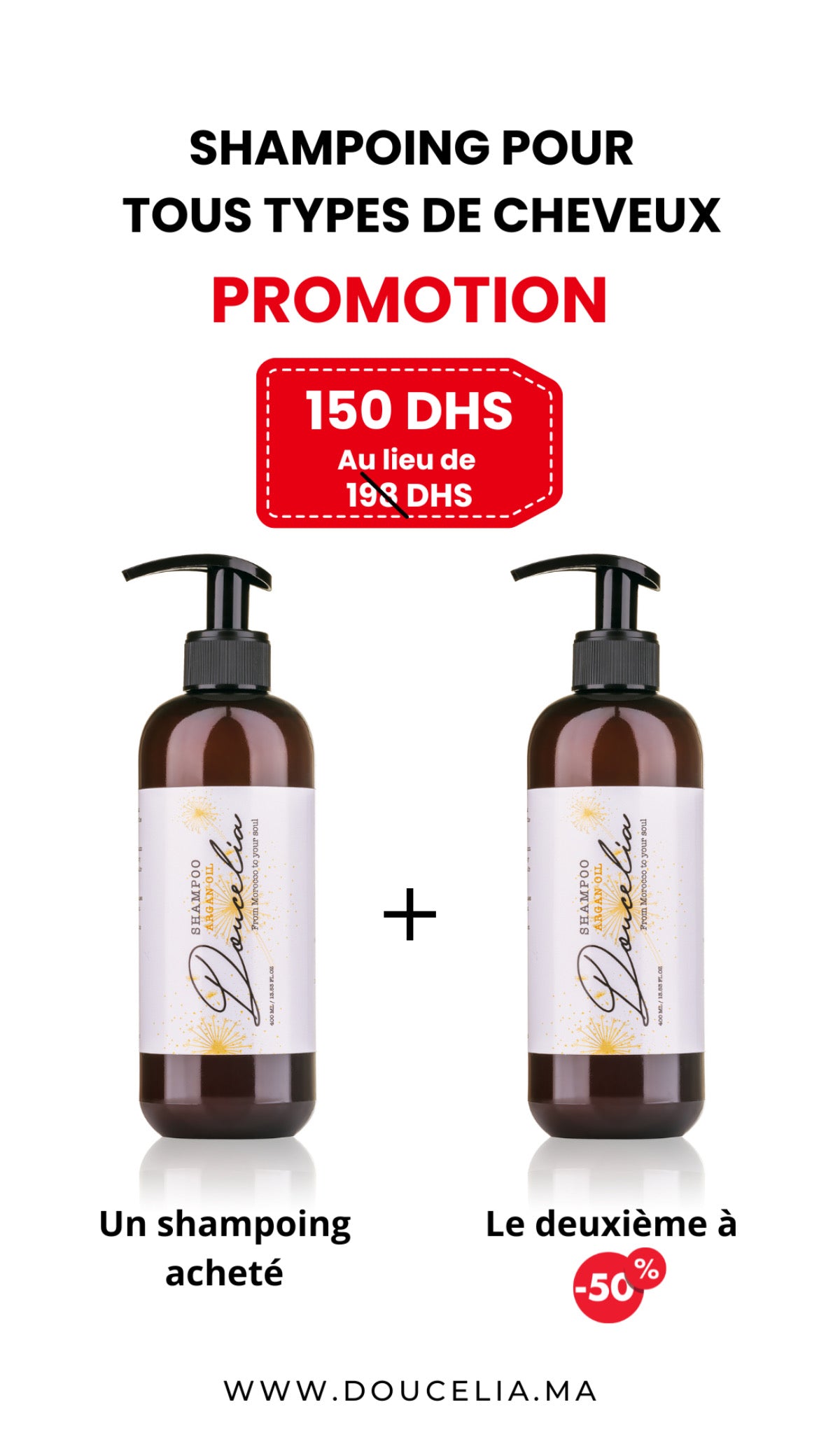 Shampoing nourrissant à l'huile d'argan