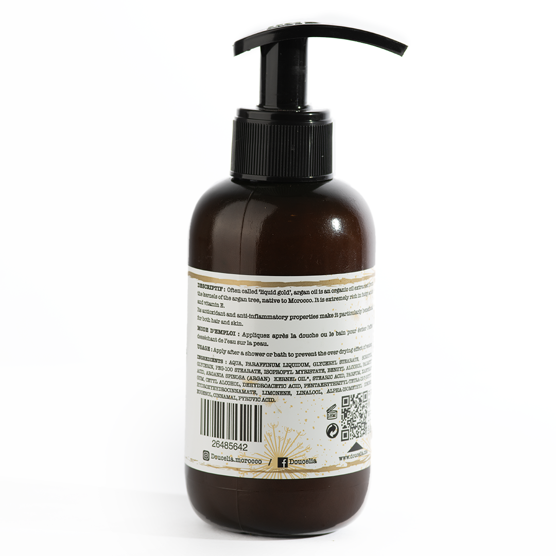 Lait corporel hydratant à l'huile d'argan